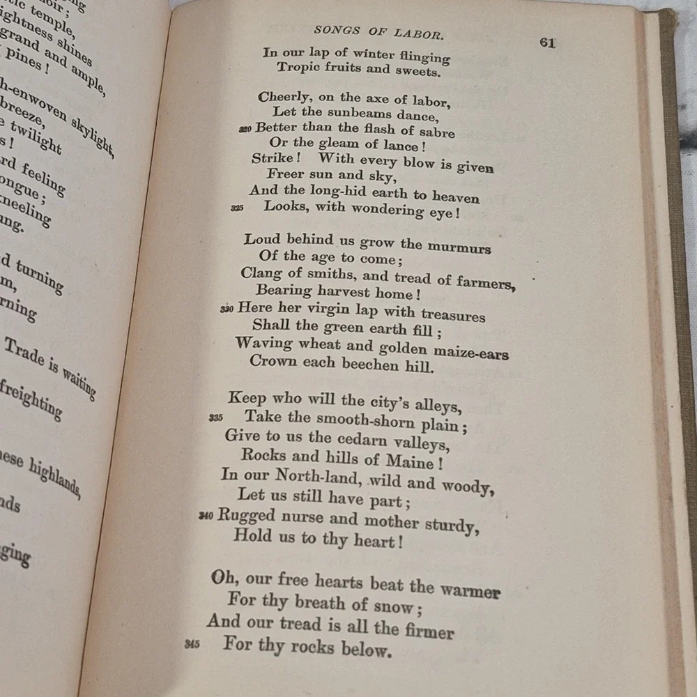 Whittier's Snow-Bound and Other Poems Vintage 1898 Riverside Literature Series